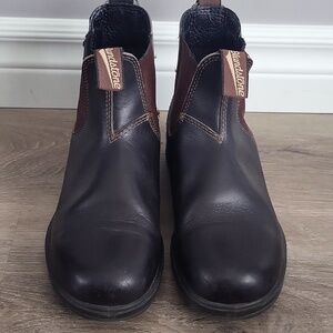Blundstone 500 Original Chelsea Boots Stout Brown Leather 7.5 Womens